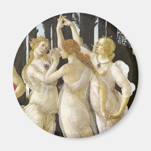 Botticelli drie kernen renaissance Fine Art Magneet (Voorkant)