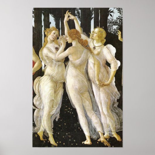 Botticelli drie kernen renaissance Fine Art Poster (Voorkant)