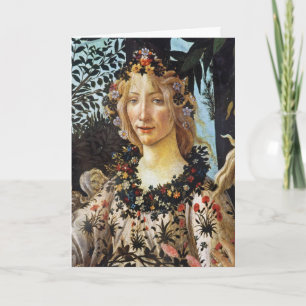 Botticelli Flora Godin van de Lente Bloemkunst Feestdagen Kaart