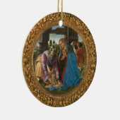 Botticelli Geboorte Maagd Maria Kind Sint Jozef Keramisch Ornament (Rechts)