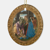 Botticelli Geboorte Maagd Maria Kind Sint Jozef Keramisch Ornament (Links)