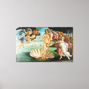 BOTTICELLI - geboorte van Venus 1483 Canvas Afdruk