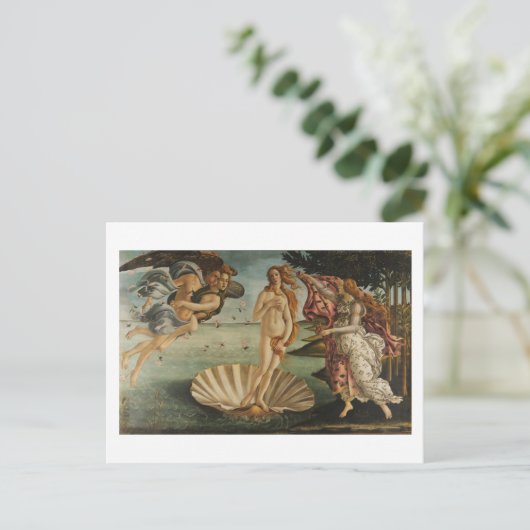Botticelli, geboorte van Venus Briefkaart (Staand voorkant)