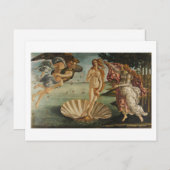 Botticelli, geboorte van Venus Briefkaart (Voorkant / Achterkant)