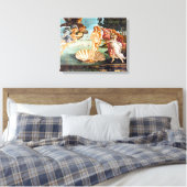 Botticelli Geboorte van Venus Hersteld Herkleurd Canvas Afdruk (Insitu (Slaapkamer))