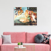 Botticelli Geboorte van Venus Hersteld Herkleurd Canvas Afdruk (Insitu (Woonkamer))