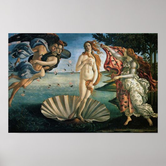 Botticelli Geboorte van Venus Poster (Voorkant)