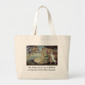 Botticelli, geboorte van Venus, voor dubbelharsen Grote Tote Bag (Voorkant)