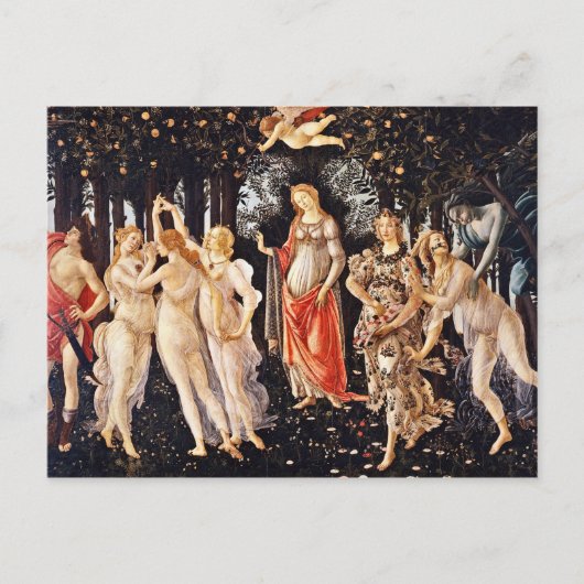 Botticelli - La Primavera Spring Briefkaart (Voorkant)