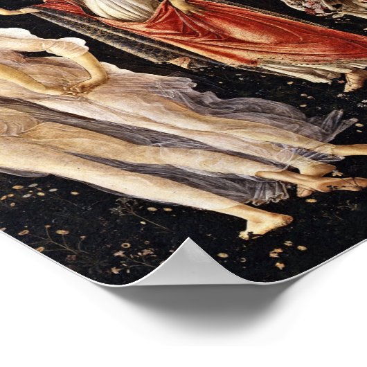 Botticelli - La Primavera .Spring Poster (Hoek)