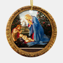 Botticelli Madonna aanbiddend Kind met Johannes de