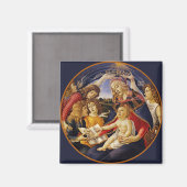 Botticelli Madonna en child Magnet (Voorkant / Achterkant)