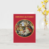 Botticelli Madonna en Jesus Magnificat Kaart (Gele Bloem)