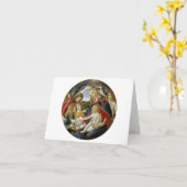 Botticelli Madonna en Jesus Magnificat Kaart (Gele Bloem)