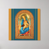 Botticelli Madonna en kind Canvas Afdruk (Voorkant)