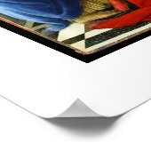 Botticelli Madonna en kind met 6 heiligen 1470 Poster (Hoek)