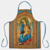 Botticelli Madonna en kind op de troon Schort (Voorkant)