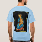 Botticelli Madonna en kind op de troon T-shirt (Achterkant)