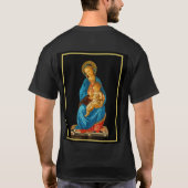 Botticelli Madonna en kind op de troon T-shirt (Achterkant)