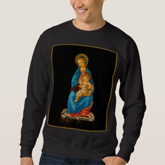 Botticelli Madonna en kind op de troon Trui (Voorkant)
