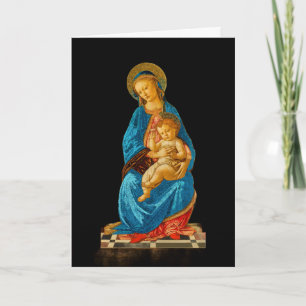 Botticelli Madonna en Kind op Troon Kaart