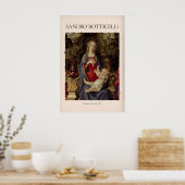 Botticelli Madonna met heiligen Bardi-altaarstuk Poster (Keuken)