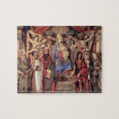Botticelli - Madonna troon van engelen en heiligen Legpuzzel (Horizontaal)