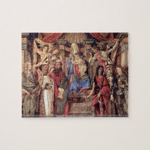 Botticelli - Madonna troon van engelen en heiligen Legpuzzel
