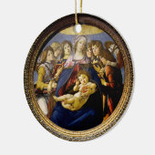 Botticelli Madonna van de Granaatappel Child Angel Keramisch Ornament (Links)