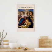 Botticelli Madonna van de Granaatappel Kunstprint Poster (Keuken)