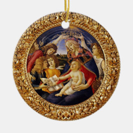 Botticelli Madonna van de Magnificat met kind en e Keramisch Ornament