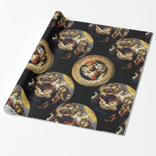 BOTTICELLI MADONNA VAN GRANAATAPPEL EN MAGNIFICAT CADEAUPAPIER