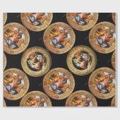 BOTTICELLI MADONNA VAN GRANAATAPPEL EN MAGNIFICAT CADEAUPAPIER (Vlak)