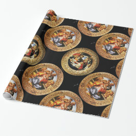 BOTTICELLI MADONNA VAN GRANAATAPPEL EN MAGNIFICAT CADEAUPAPIER