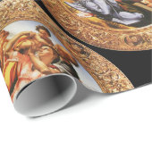 BOTTICELLI MADONNA VAN GRANAATAPPEL EN MAGNIFICAT CADEAUPAPIER (Rol Hoek)