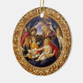 Botticelli Madonna van Magnificat Child en Angels Keramisch Ornament (Links)
