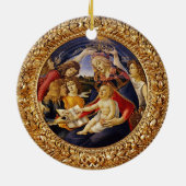 Botticelli Madonna van Magnificat Child en Angels Keramisch Ornament (Achterkant)
