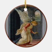 Botticelli Maria en Angel Keramisch Ornament (Achterkant)