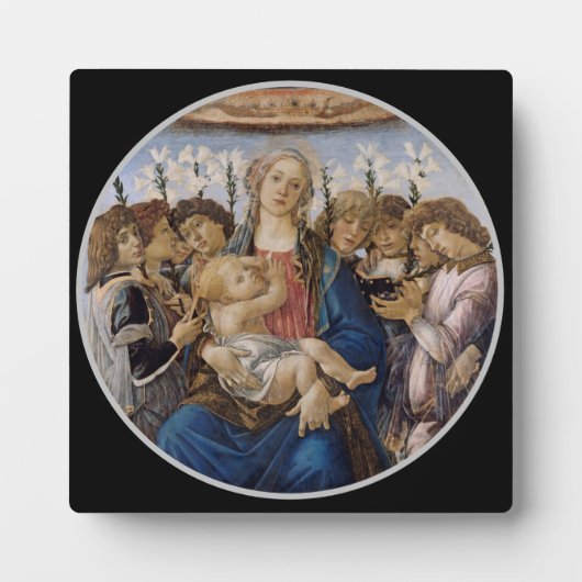 Botticelli Maria Jezus en de zingende engelen Fotoplaat (Voorkant)