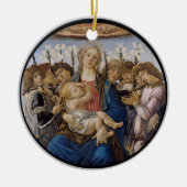 Botticelli Maria Jezus en de zingende engelen Keramisch Ornament (Voorkant)
