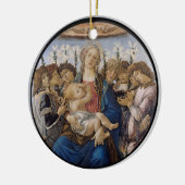 Botticelli Maria Jezus en de zingende engelen Keramisch Ornament (Links)