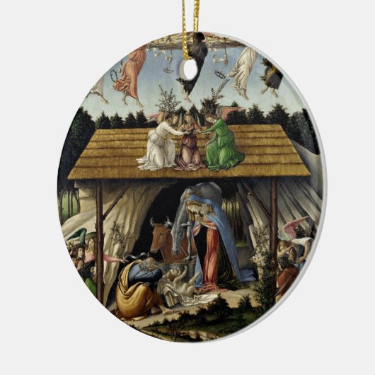 Botticelli Mystical Natitivity Keramisch Ornament (Links)