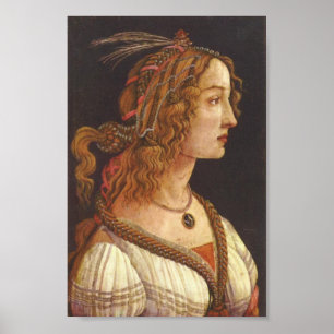 Botticelli-Portret van de jonge Simonetta Vespucci Poster
