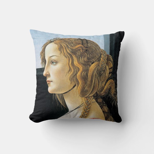 Botticelli-portret van een jong Sierkussen (Voorkant)