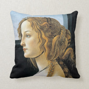 Botticelli-portret van een jong Sierkussen