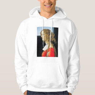 Botticelli-portret van een jonge vrouw hoodie
