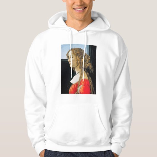 Botticelli-portret van een jonge vrouw hoodie (Voorkant)