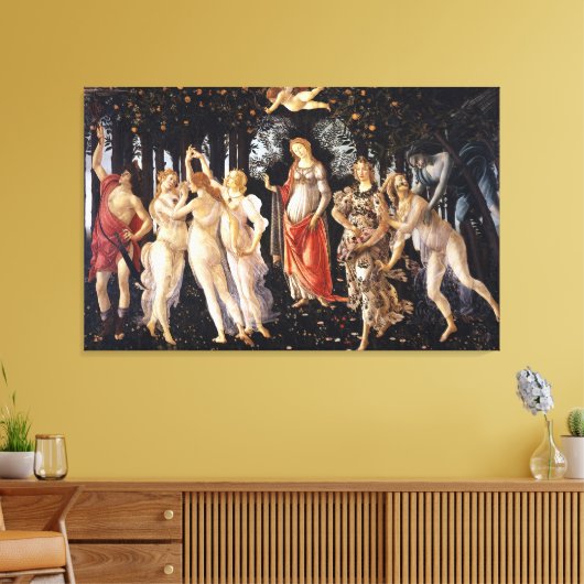 BOTTICELLI - Primavera 1482 Canvas Afdruk (Insitu (Woonkamer))
