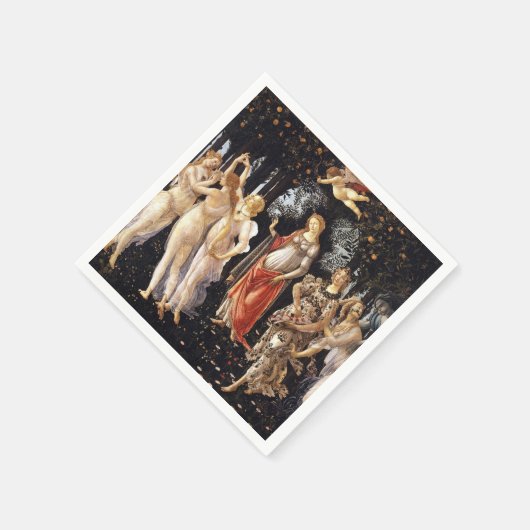 BOTTICELLI - Primavera 1482 Servetten (Hoek)