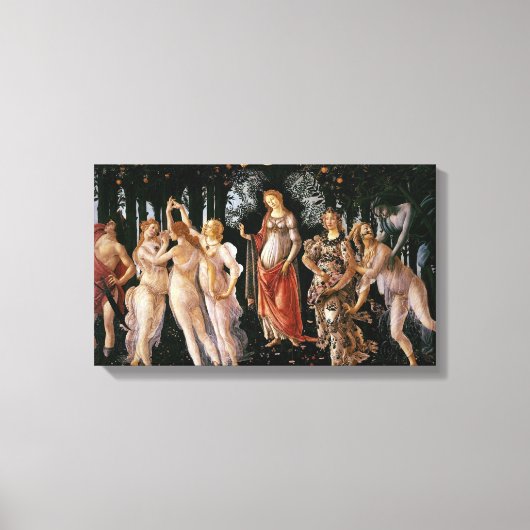Botticelli Primavera Canvas Print (Voorkant)